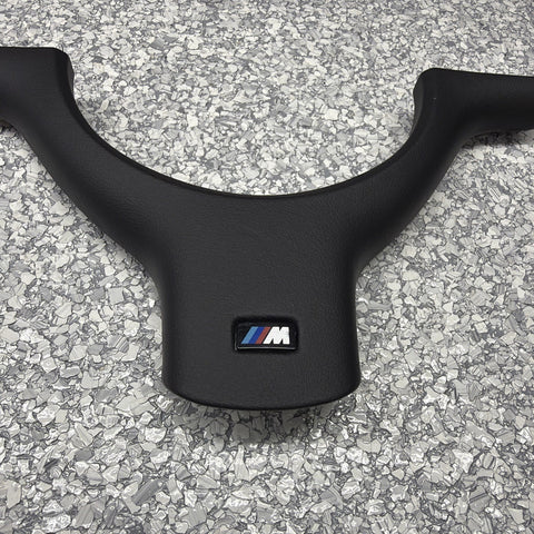 NEW 01-06 BMW E46 M3 Lower Steering Wheel Trim Cover Plate Leather