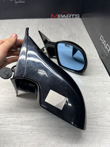 95-99 BMW E36 M3 Coupe Side Mirrors Pair Cosmos Black