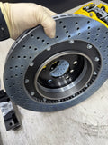 NEW 95-99 BMW E36 M3 BREMBO Big Brake Kit Yellow Calipers Rotors Set Plug Play