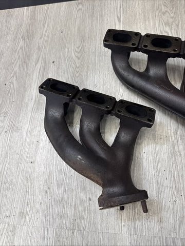 91-96 BMW E36 320 325 525 M3 M50 S50 Rear Engine Motor Exhaust Manifold Set OEM