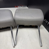 2001-2006 BMW E46 M3 Convertible Grey Rear Headrests Head Rests Pair OEM *Notes*