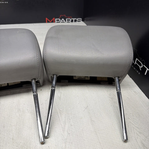 2001-2006 BMW E46 M3 Convertible Grey Rear Headrests Head Rests Pair OEM *Notes*