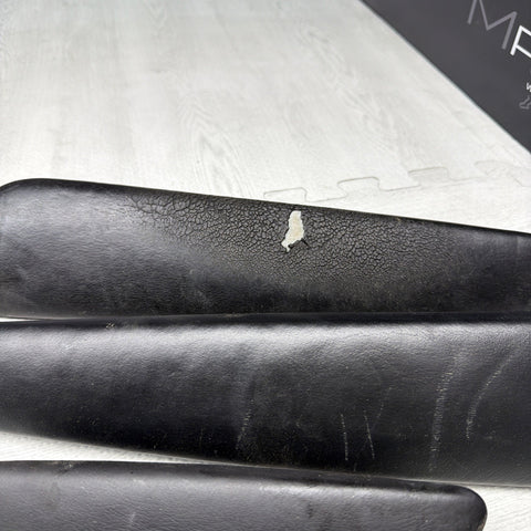 01-06 BMW E46 M3 Convertible Door Upper Arm Rest Armrest Pads Black *Notes*