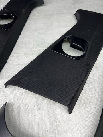 A B C Pillar Column Cover Trim Set Black OEM BMW 18-23 G01 F97 X3 X3M