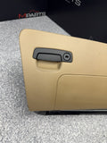 08-13 BMW E93 M3 CONVERTIBLE GLOVE BOX COMPARTMENT NOVILLO LEATHER BAMBOO