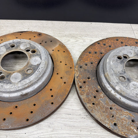 08-13 BMW E90 E92 E93 M3 Rear Brakes Rotors 2283803 2283804 Zimmerman