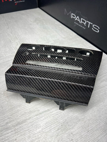 BMW Radio HVAC Climate Control Center Trim 5 Series E60 M5 OEM Carbon Fiber
