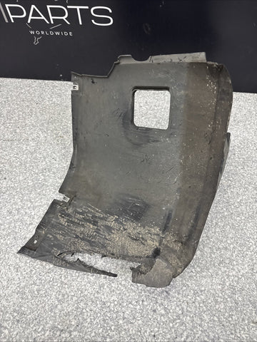 OEM BMW E46 M3 Front Left Splash Shield Guard Liner + Temp Sensor *Damage