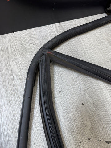 BMW E46 M3 01-06 Left Driver Side Door Weather Strip Seal Black OEM