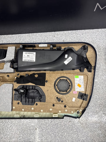 15-20 BMW F82 F83 M4 Front Left Driver Black Leather Door Card Panel