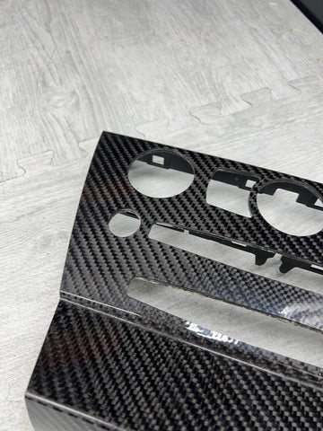 BMW Radio HVAC Climate Control Center Trim 5 Series E60 M5 OEM Carbon Fiber