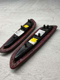 BMW E46 325 330 M3 Convertible Rear Imola Red Upper Armrest Pads 7894431 7894432