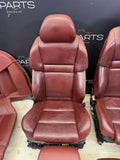 06-10 BMW E60 M5 Interior Front Seats Panels Cards Complete Red Indianapolis