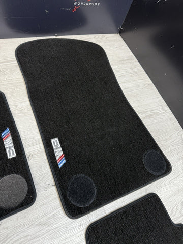 Genuine 01-06 BMW E46 M3 Coupe Carpets Floor Mats Black Front & Rear