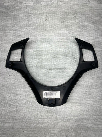 08-13 BMW E90 E92 E93 M3 Lower Steering Wheel Trim Cover Plate Black