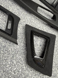 13-18 BMW F30 330 335 F80 M3 FRONT DASH CENTER CONSOLE DOOR TRIMS PANELS