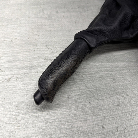 01-06 BMW E46 M3 E BRAKE EMERGENCY PARKING HANDLE LEATHER MECHANISM 1164489