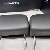 2001-2006 BMW E46 M3 Convertible Black Rear Headrests Head Rests Pair