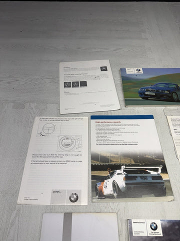 OEM 01-06 BMW E46 M3 CONVERTIBLE OWNERS MANUAL BOOK BOOKLET POUCH