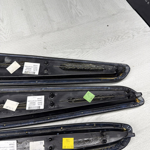 01-06 BMW OEM E46 M3 Coupe Trim Armrest Pads Set Black 8238622 *Notes*