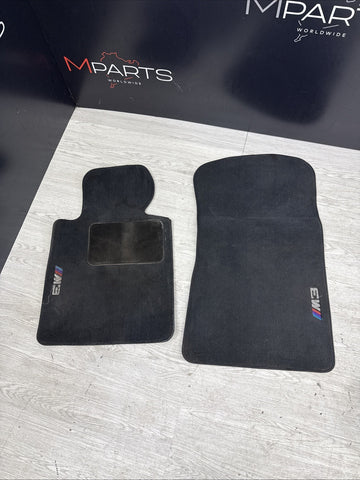 Genuine 01-06 BMW E46 M3 Carpets Floor Mats Black Front