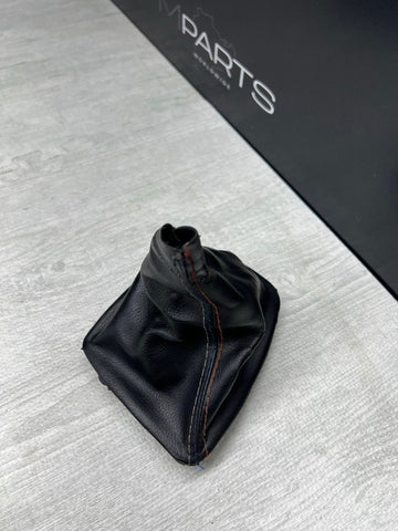 BMW E46 323 325 330 M3 Leather Shift Shifter Tri Stitch Boot Cover + Ring