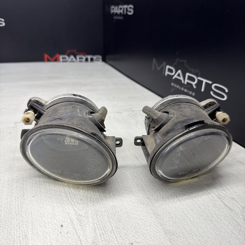 01-06 BMW E46 M3 Front Left Right Passenger Driver Bumper Fog Lights Clear OEM