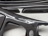 08-13 BMW E92 E93 M3 Interior Trim Set Console Dash Door Gloss Carbon Fiber