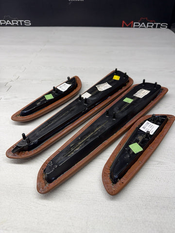 01-06 BMW E46 M3 Convertible Door Upper Arm Rest Armrest Pads Cinnamon