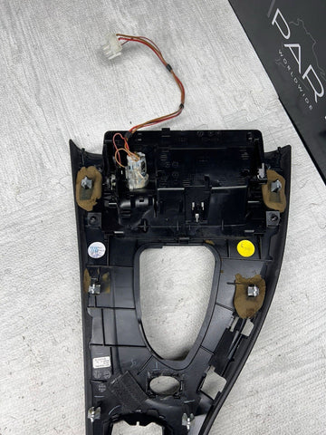 09-13 BMW E93 M3 CONVERTIBLE DCT CIC LEATHER CENTER CONSOLE TRIM