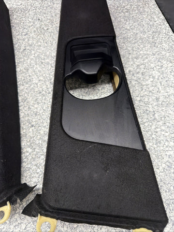 BMW E46 M3 Coupe B Pillars Trims Cover Black 330ci 325ci 328ci