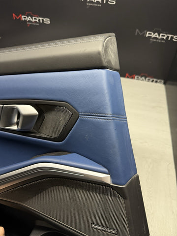 BMW 21-26 G80 M3 Sedan Rear Left Driver Side Door Panel Fjords Blue
