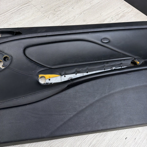 01-06 BMW E46 M3 FRONT PASSENGER RIGHT SIDE DOOR PANEL CARD BLACK OEM