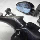 01-06 BMW E46 M3 Side View Door Mirrors Pair Jet Black *Notes*