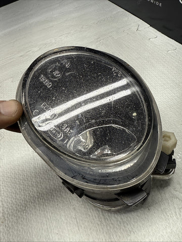 01-06 BMW E46 M3 Front Left Driver Bumper Fog Light Clear OEM *Cracked Housing