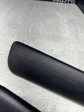 01-06 BMW E46 M3 Convertible Door Arm Rest Armrest Pads Black *2 Broken Tabs