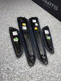 01-06 BMW E46 M3 Convertible Door Upper Arm Rest Armrest Pads Black *1 Rear Tab