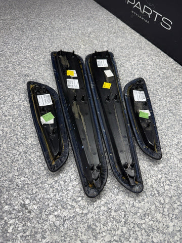 01-06 BMW E46 M3 Convertible Door Upper Arm Rest Armrest Pads Black *1 Rear Tab