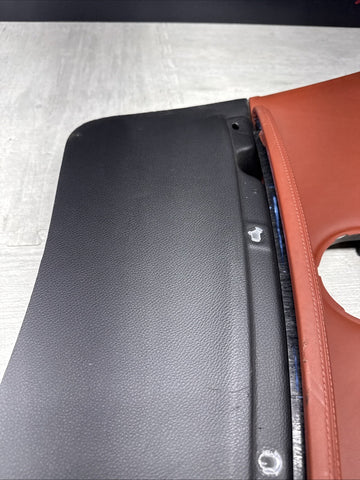 2008-2013 BMW E92 M3 Coupe Left Rear Interior Trim Panel Fox Red Leather OEM
