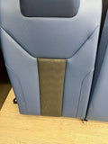 21-26 BMW G82 M4 Coupe Interior Rear Back Seat Back Rest Seats Fjords Blue