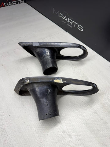 01-06 BMW E46 M3 FRONT FOG LIGHT COVERS SURROUND TRIMS AFTERMARKET BLACK