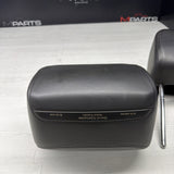 2001-2006 BMW E46 M3 Convertible Black Rear Headrests Head Rests Pair 64k Miles