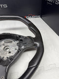 BMW 01-06 E46 M3 Manual Custom Leather Sides Flat Bottom Top Steering Wheel