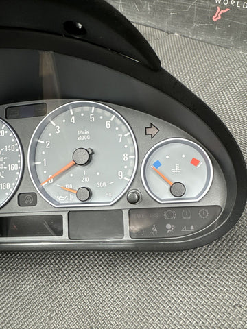 2001-2006 BMW E46 M3 Instrument Cluster Speedometer Spedometer Manual 62k Miles