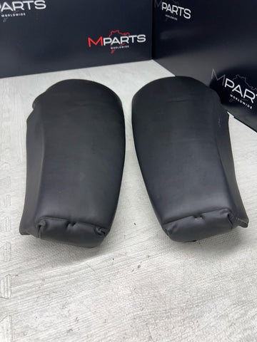 08-13 BMW E92 M3 Rear Pair Seat Side Bolsters Novillo Leather Black