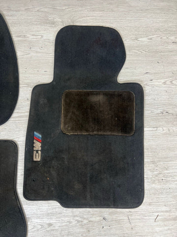 Used Genuine 01-06 BMW E46 M3 Convertible Carpets Floor Mats Black Front & Rear