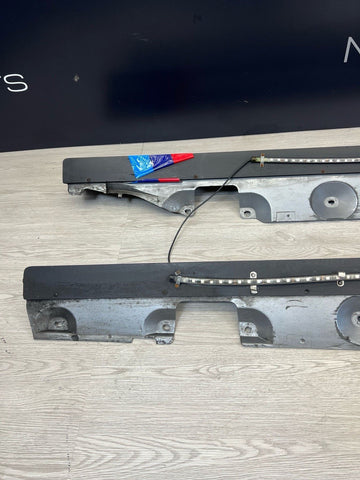 01-06 BMW E46 M3 Rocker Panel Side Skirts OEM Silver Grey + Underbody Glow Light