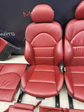 OEM BMW E46 M3 Coupe Leather Seats Door Panels Interior Imola Red Powered Heated