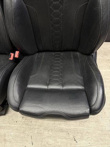 BMW 19-26 F95 X5M Front Seats Leather Heated Black