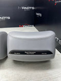 2001-2006 BMW E46 M3 Convertible Grey Rear Headrests Head Rests Pair OEM *Notes*